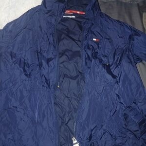 Tommy Hilfiger Classic Navy Hooded Windbreaker